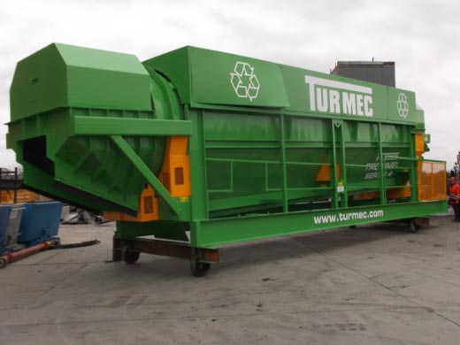 Trommel screens for recycling plants and machinry